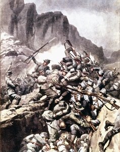 Erster Weltkrieg: Zusammenstöße zwischen italienischen Alpini und Soldaten der österreichisch-ungarischen Armee im Val d