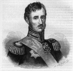 Friedrich Wilhelm II. von Preußen - Porträt von Friedrich Wilhelm II. (1744-1797), König von Preußen - Gravur in „Geschichte der Girondisten“ von Alphonse de Lamartine