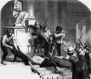 Französische Revolution - Massaker von La Glaciere, Avignon - Mord an Lescuyer von Anonymous Anonymous
