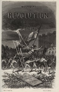 Frontispiz von 1866 aus „Histoire de la Revolution francaise“ von Adolphe Thiers.
