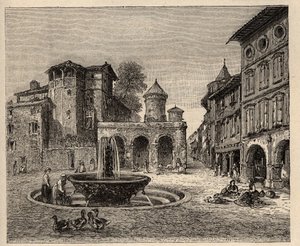 Gaillac - Tarn - Okzitanien - Gravur in „PATRIE - DESCRIPTION PICTURESQUE DE LA FRANCE EN 6 VOLUMES BY LUCIEN HUARD - Ende 19. Jahrhundert von Anonymous Anonymous