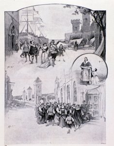 Illustration für die Oper La cortigiana von Antonio Scontrino, aufgeführt in Mailand 1896