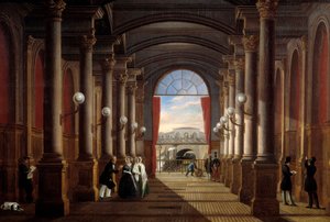 Innenansicht des ehemaligen Bahnhofs Saint Lazare (1845)