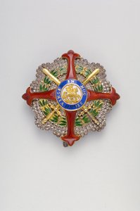 Königreich beider Sizilien - Orden des Heiligen Georg der Wiedervereinigung: Plakette eines Ritters Großes Halsband - ca. 1819
