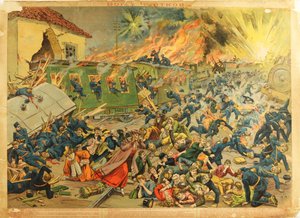 Die Schlacht bei Tchortkiv (Tchertkov) 1914 - Die Schlacht bei Czortkow von Anonym