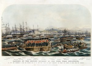 Landung der britischen Division am Alten Fort, nahe Sewastopol von Anonymous Anonymous
