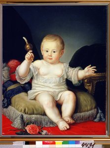 Die Kindheit des Großfürsten Alexander Pawlowitsch (Alexander I. Romanow) von Anonymous Anonymous