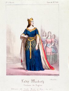 Macbeth-Königin in der Oper Macbeth von Giuseppe Verdi