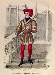 Masseträger des Parlaments von Paris im 14. Jahrhundert