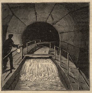 Menilamount-Reservoir - Paris - 1890 - Gravur 1890