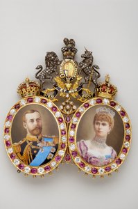 Miniaturen von König Georg V. und Königin Mary (1925-1950) von Anonymous Anonymous