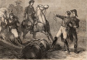Napoleonische Kriege 1813-15 - Schlacht bei Ligny (Belgien) am 16. Juni 1815 - Tod von Jean-Baptiste Girard - Der Tod des Generals Girard. Schlacht bei Ligny (16. Juni 1815): auf dem Schlachtfeld verwundet, wurde General Girard (1775-1815) nach Paris zurüc von Anonymous Anonymous