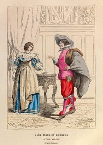 Adliger und Adlige im Kostüm des 18. Jahrhunderts - private Sammlung von Anonymous Anonymous