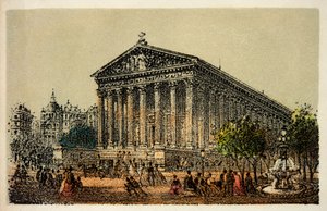 Paris 1874: Kirche La Madeleine