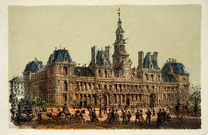 Paris 1874: Rathaus, private Sammlung von Anonymous Anonymous