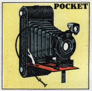 Fotografie: „Pocket“-Kamera. Anonyme Illustration von 1925. Private Sammlung.