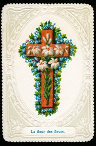 Kreuz mit Blumen