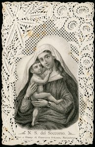 Fromme Bild: Unsere liebe Frau der guten Hilfe, mit Jesus von Anonymous Anonymous