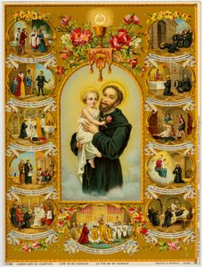 Heiliger Cajetan, Gaetano dei Conti di Tiene, Gründer der Theatiner (Chromolithographie) von Anonymous Anonymous
