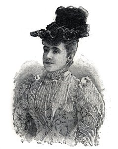 Porträt von Adelina Patti, italienische Sängerin. Gravur in "Le Petit Parisien"