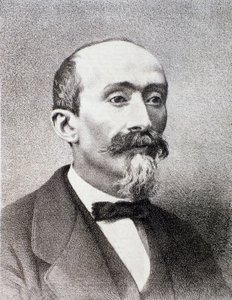 Porträt von Antonio Cagnoni, italienischer Komponist. Mailänder Privatsammlung