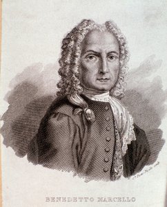 Porträt von Benedetto Marcello (Gravur)
