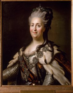 Porträt von Katharina II. von Russland (Katharina die Große) von Anonymous Anonymous