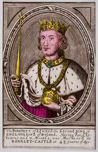 Porträt von Edward II. (1284-1327) König von England, Private Sammlung
