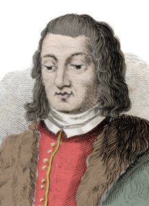 Porträt von Ferdinand II. von Aragon, genannt der Katholische (1452-1516). Gravur aus dem 19. Jahrhundert