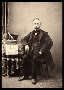 Porträt von Francesco Crispi (1818-1901) italienischer Staatsmann im Jahr 1863 von Anonymous Anonymous