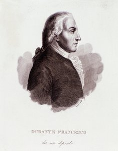 Porträt von Francesco Durante, italienischer Komponist. Nach einem Gemälde. 19. Jahrhundert. Mailänder Privatsammlung
