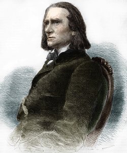 Porträt von Franz Liszt, ungarischer Pianist und Komponist (1811-1886)