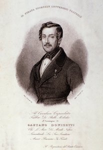 Porträt von Gaetano Donizetti von Anonymous Anonymous