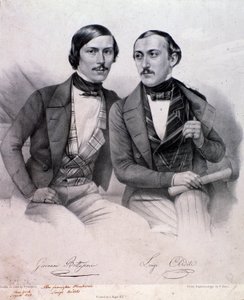 Porträt von Giovanni Bottesini und Luigi Arditi
