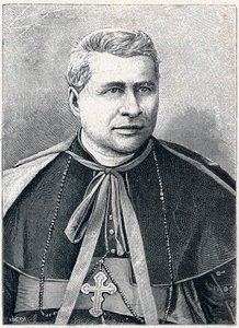 Porträt von Giovanni Simeoni (1816-1892), italienischer Kardinal. Gravur in „Les Missions Catholiques au XIXème Siècle“ von Louis-Eugène Louvet. Private Sammlung. von Anonymous Anonymous