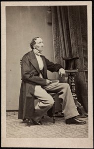 Porträt von Hans Christian Andersen (1805-1875), Anonym. Fotografie, ca. 1865. Private Sammlung von Anonymous Anonymous