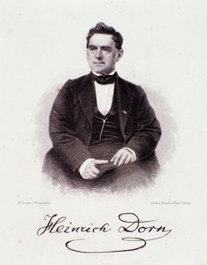 Porträt von Heinrich Dorn, deutscher Dirigent, Komponist und Journalist. 19. Jahrhundert. Mailänder Privatsammlung. von Anonymous Anonymous