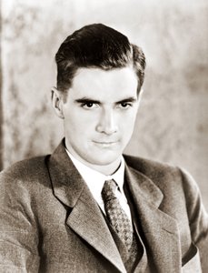Porträt von Howard Robard Hughes im Jahr 1934. Amerikanischer Filmproduzent und Industrieller. 1905-1976. von Anonymous Anonymous