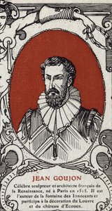 Porträt von Jean Goujon (1510-1567), französischer Bildhauer und Architekt. Gravur von 1914. Private Sammlung. von Anonymous Anonymous