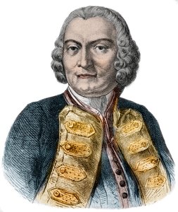 Porträt von Lord George Anson (1697-1762), britischer Admiral und wohlhabender Aristokrat, bekannt für seine Weltumsegelung