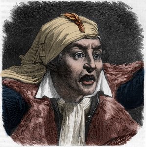 Porträt von Marat - Porträt von Jean-Paul Marat, Politiker, französischer Journalist - Gravur in 