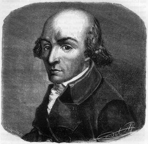 Porträt von Pierre Florent (Pierre-Florent) Louvet, genannt Louvet de la Somme (1757-1818), französischer Politiker - Gravur in „Histoire des Girondins“ von Alphonse de Lamartine (1790-1869) 1865-1866 - Private Sammlung