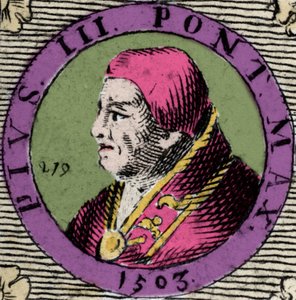 Porträt von Pius III, Francesco Todeschini Piccolomini (1439-1503), gewählter Papst am 22. September