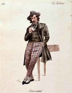 Porträt von Schaunard, aus La Bohème von Puccini (1892-1895) von Anonymous Anonymous