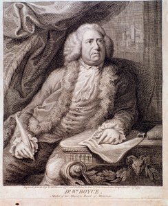 Porträt des englischen Komponisten William Boyce (Gravur, 18. Jahrhundert) von Anonymous Anonymous