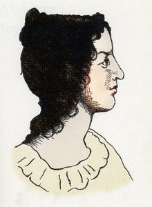 Porträt der britischen Schriftstellerin Emily Bronte (1818-1848)