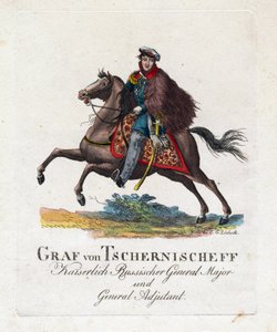 Porträt von Graf Alexander Iwanowitsch Tschernyschow (1786-1857) von Anonymous Anonymous