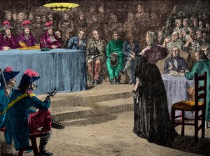 Königin Marie Antoinette vor dem Revolutionstribunal am 4. Oktober