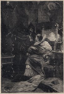 Rodrigo Borgia und Ascanio Maria Sforza Visconti (1455-1505) - Gravur aus 