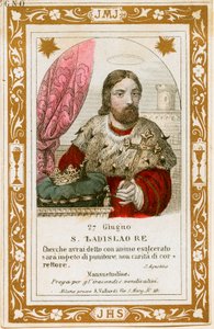 Heiliger Ladislaus I. von Ungarn von Anonymous Anonymous